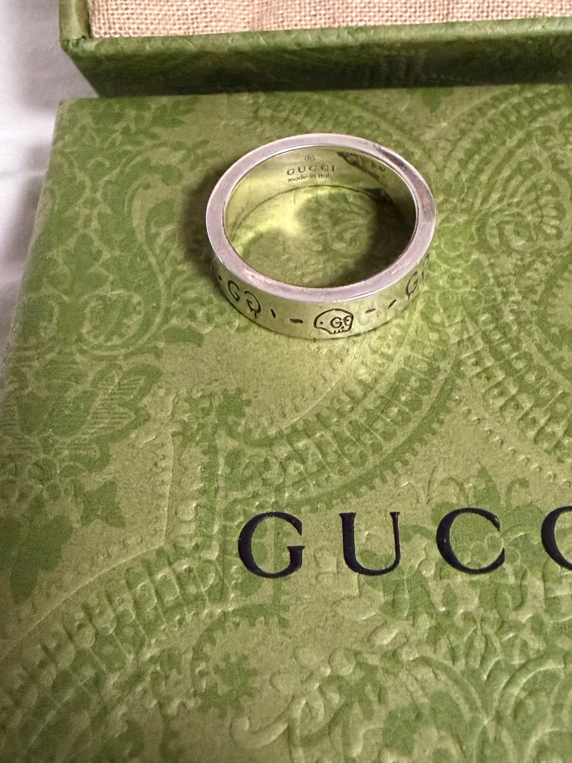 구찌 고스트링 실버 반지 풀구성 상품이미지3