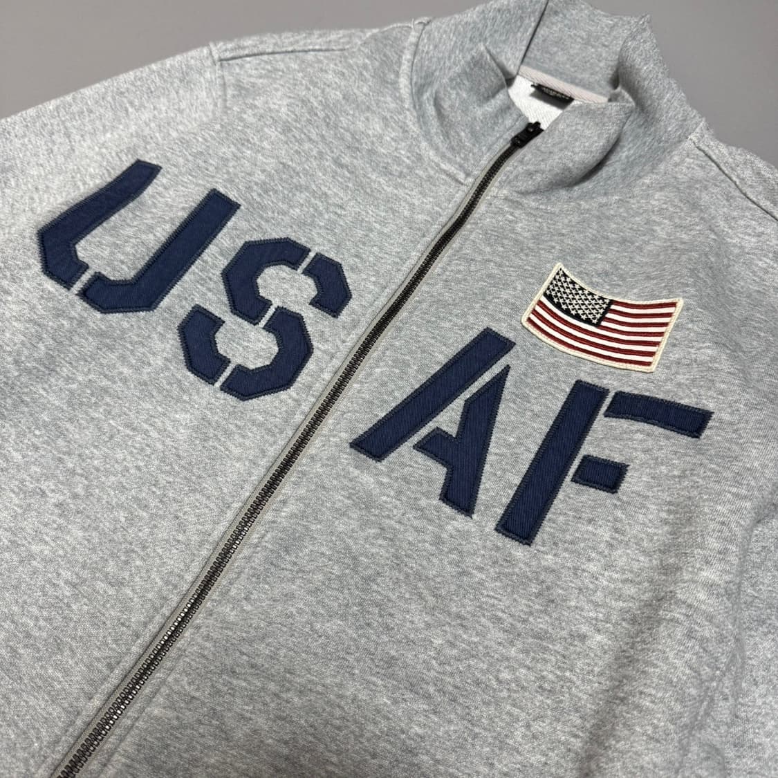 아비렉스(AVIREX) 멜란지 USAF 70TH 하이넥 스웨트 집업  상품이미지4