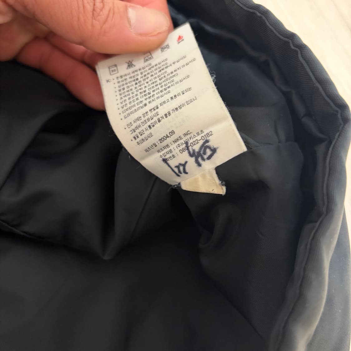 나이키 나이키00s 올드스쿨 실버 솔로 스우시 바이커 누빔 바람막이 자켓 상품이미지6