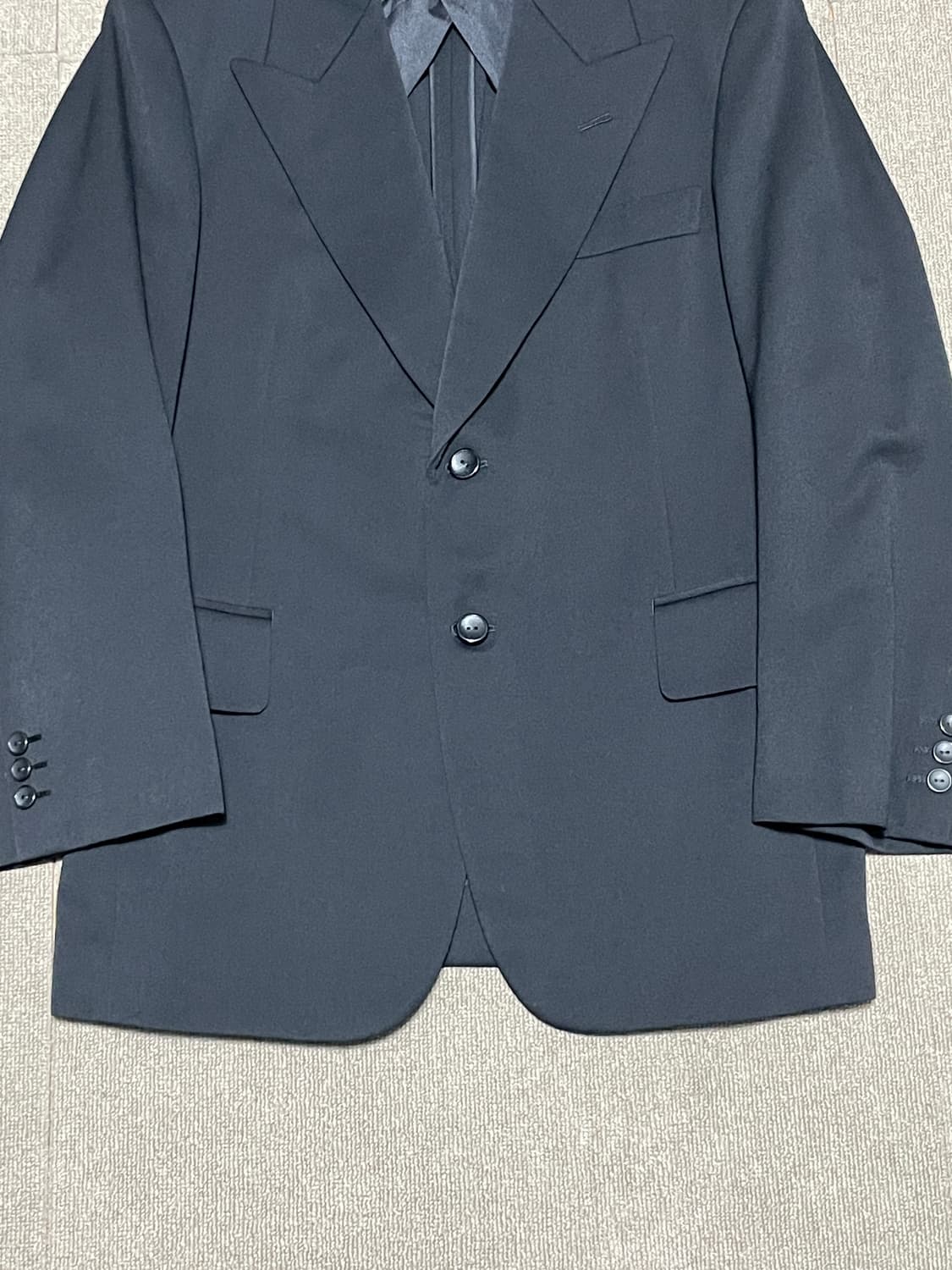 테일러 키타자와 블랙 울 블레이저 자켓 J02863 상품이미지2