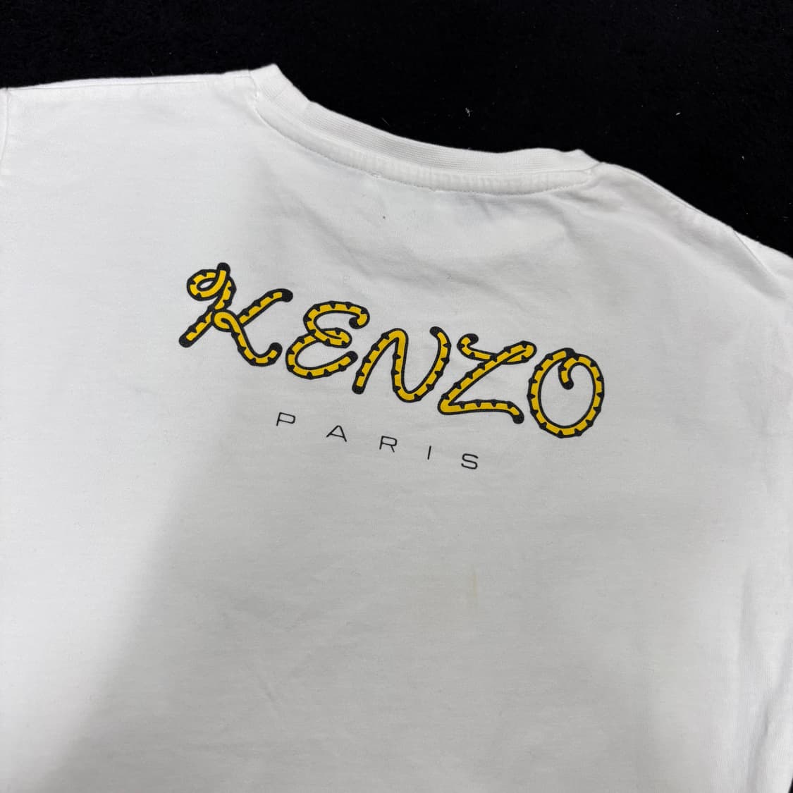 키즈 8A/126 겐조 KENZO 화이트 타이거 백로고 반팔티 상품이미지4
