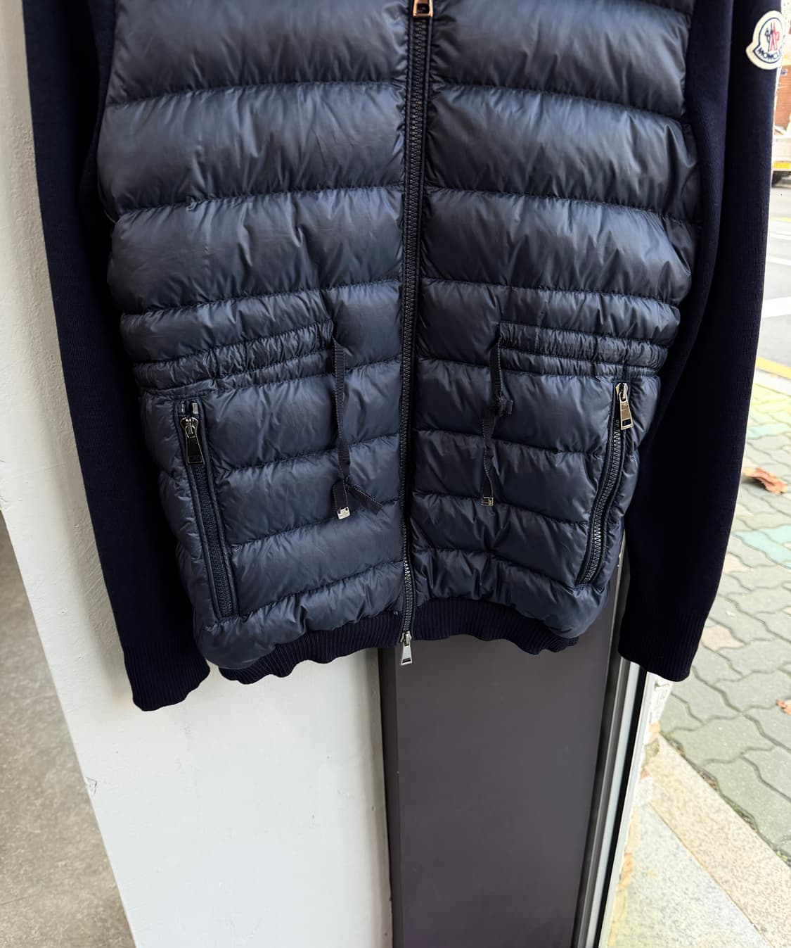 L/ 몽클레어 웨스트 스트링 와펜 니트패딩 자켓 상품이미지5