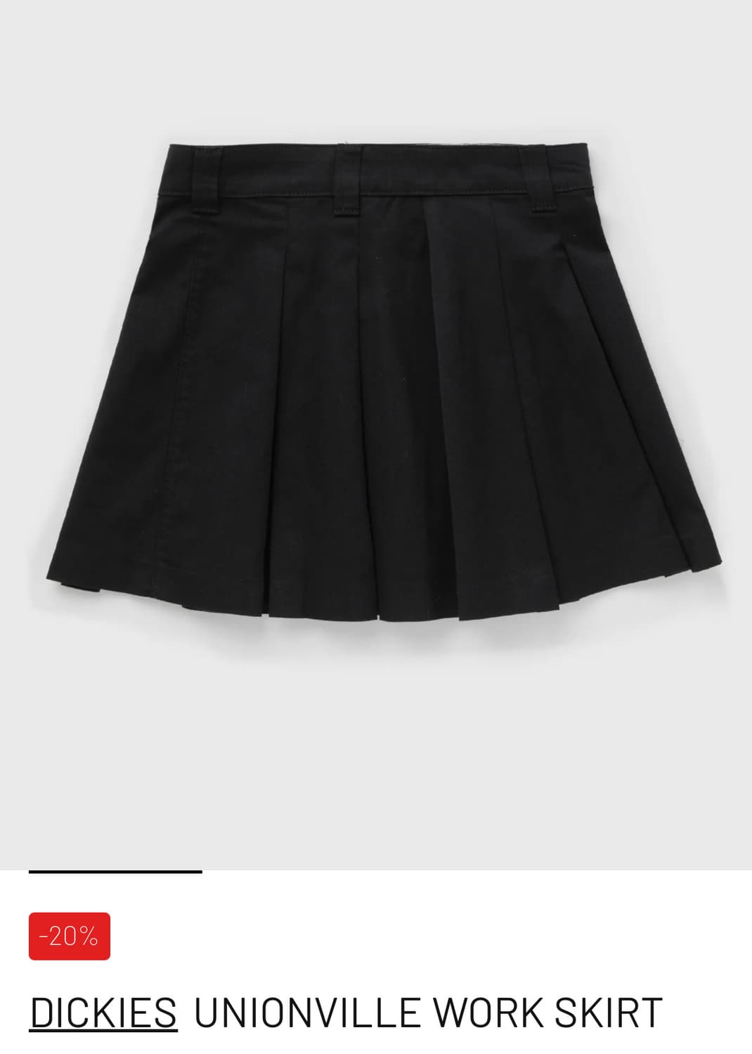 디키즈 유니온 스커트 블랙 27 size 상품이미지1