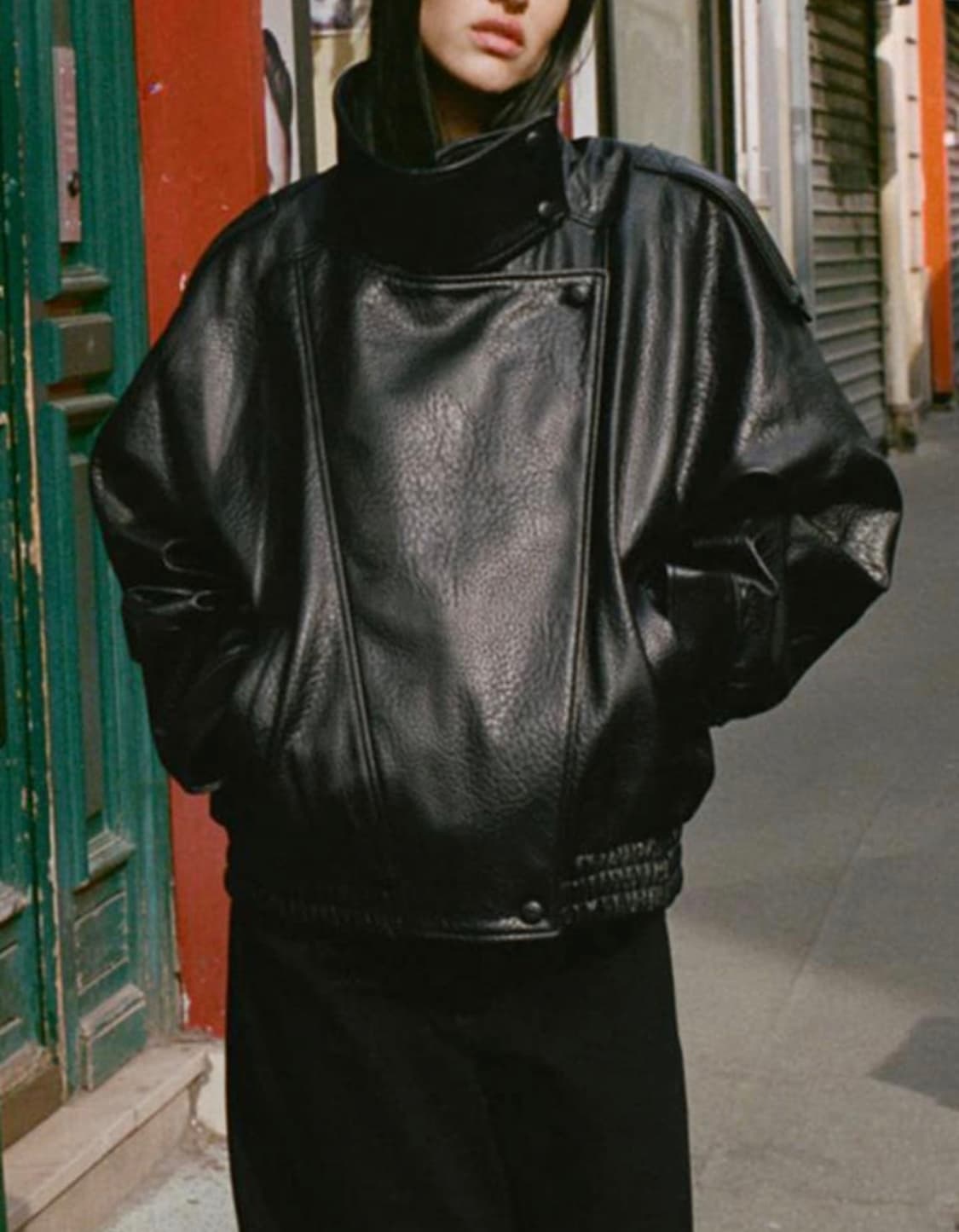 자라 페이크 레더 점퍼 상품이미지1