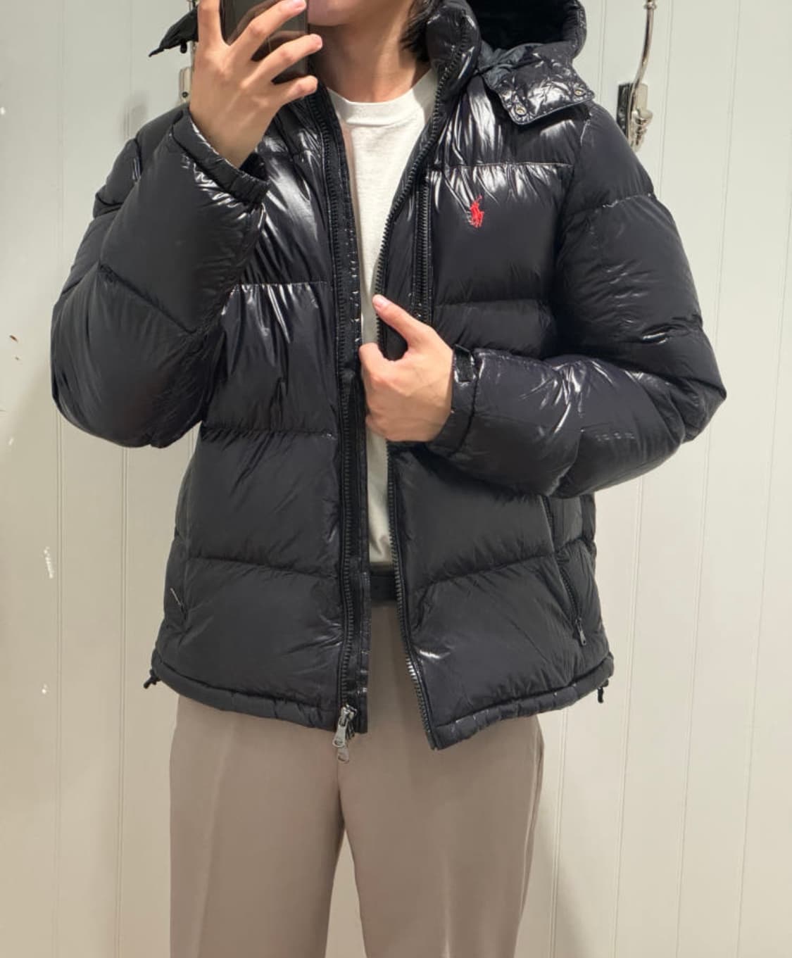 폴로 유광패딩 M 새상품 상품이미지2