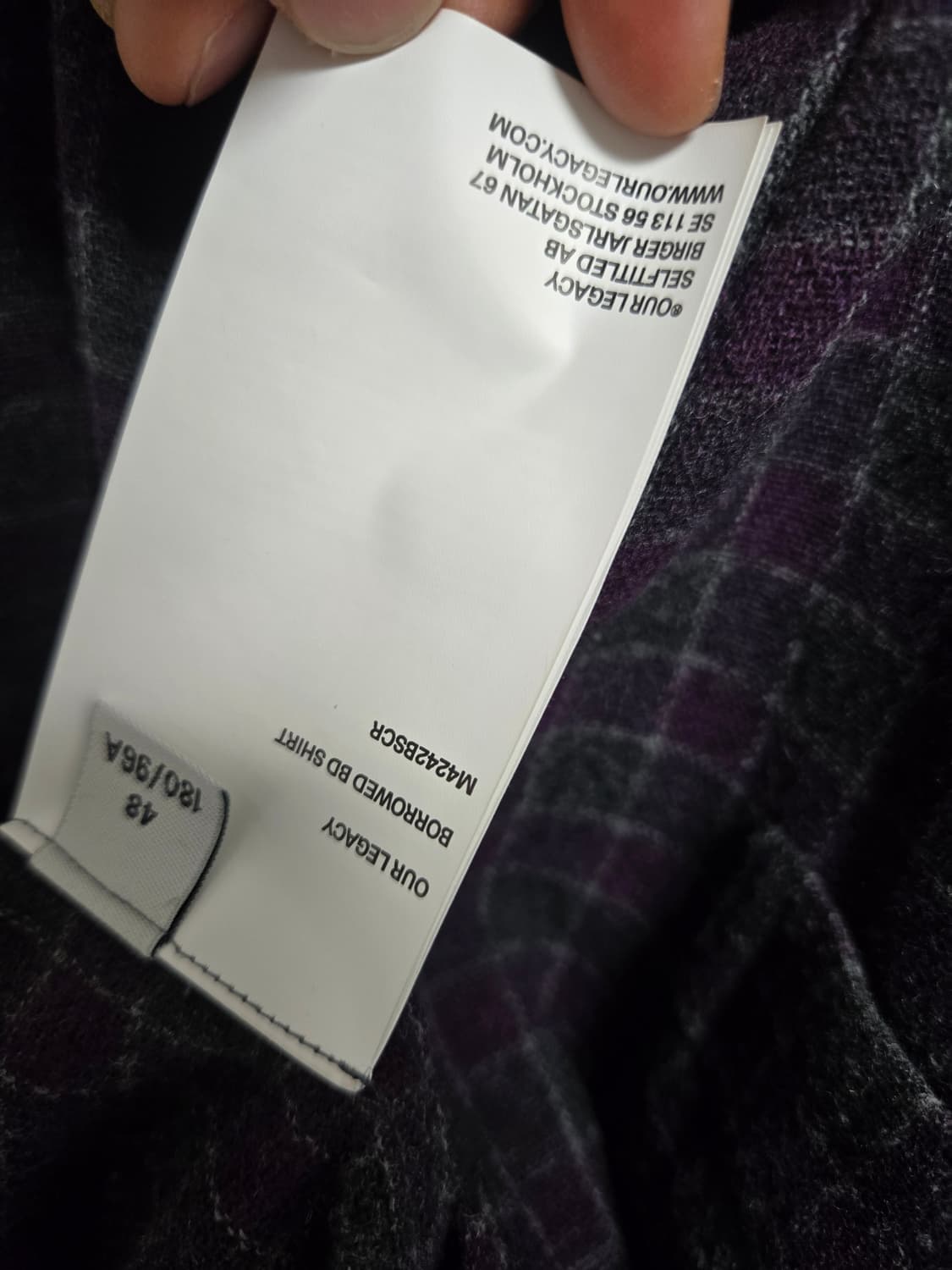 아워레가시 보로우드 BD 소포모어체크 48 상품이미지2