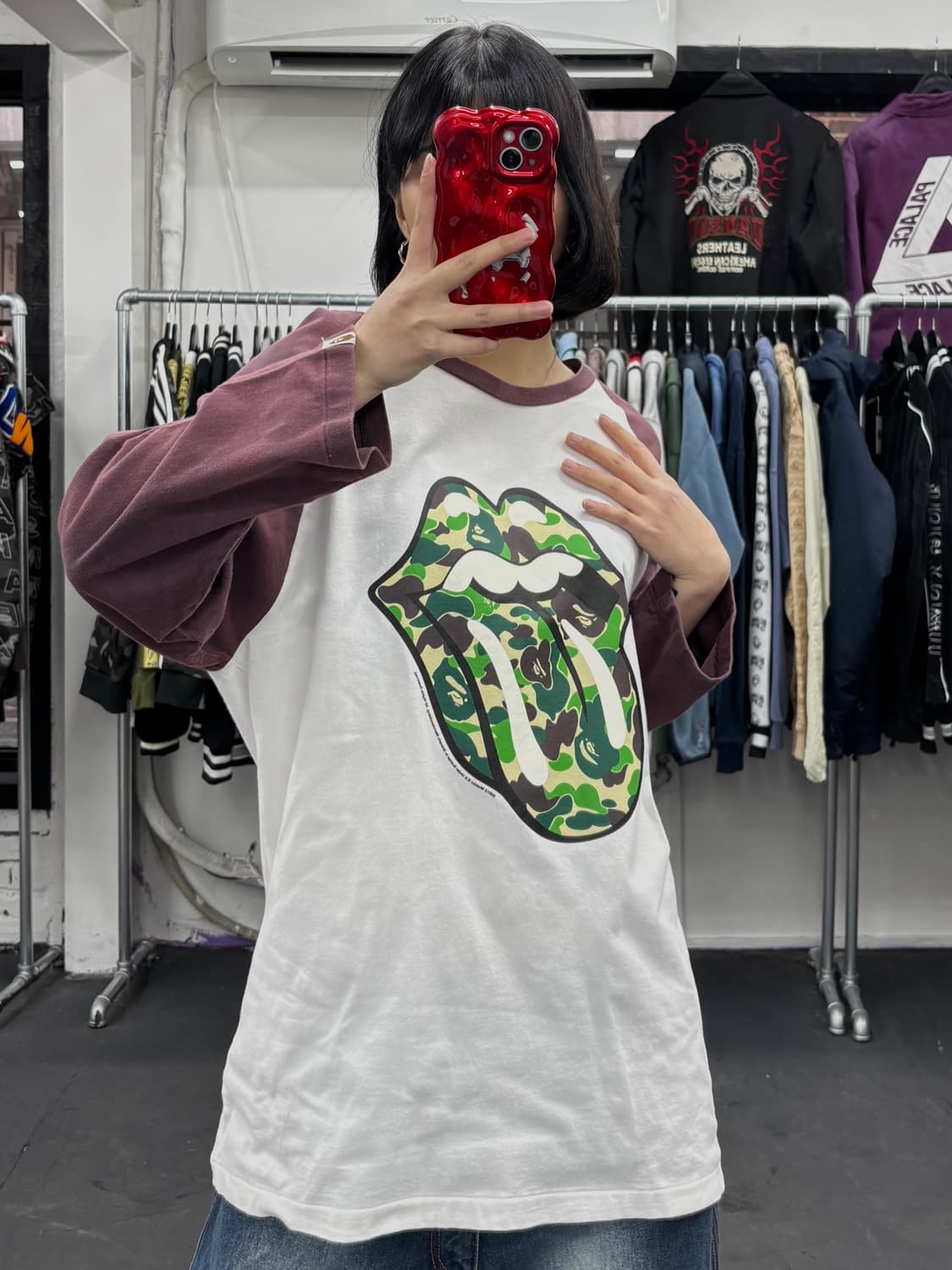 베이프 롤링스톤스 7부 롱슬리브 상품이미지3