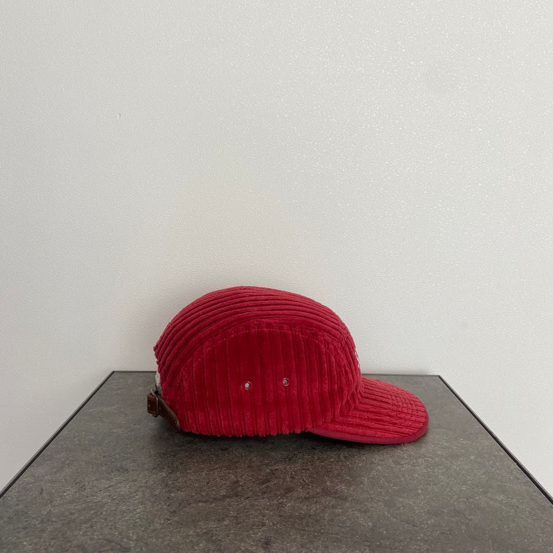 (OS) 슈프림 박스로고 캠프캡 모자 코듀로이 레드 상품이미지3
