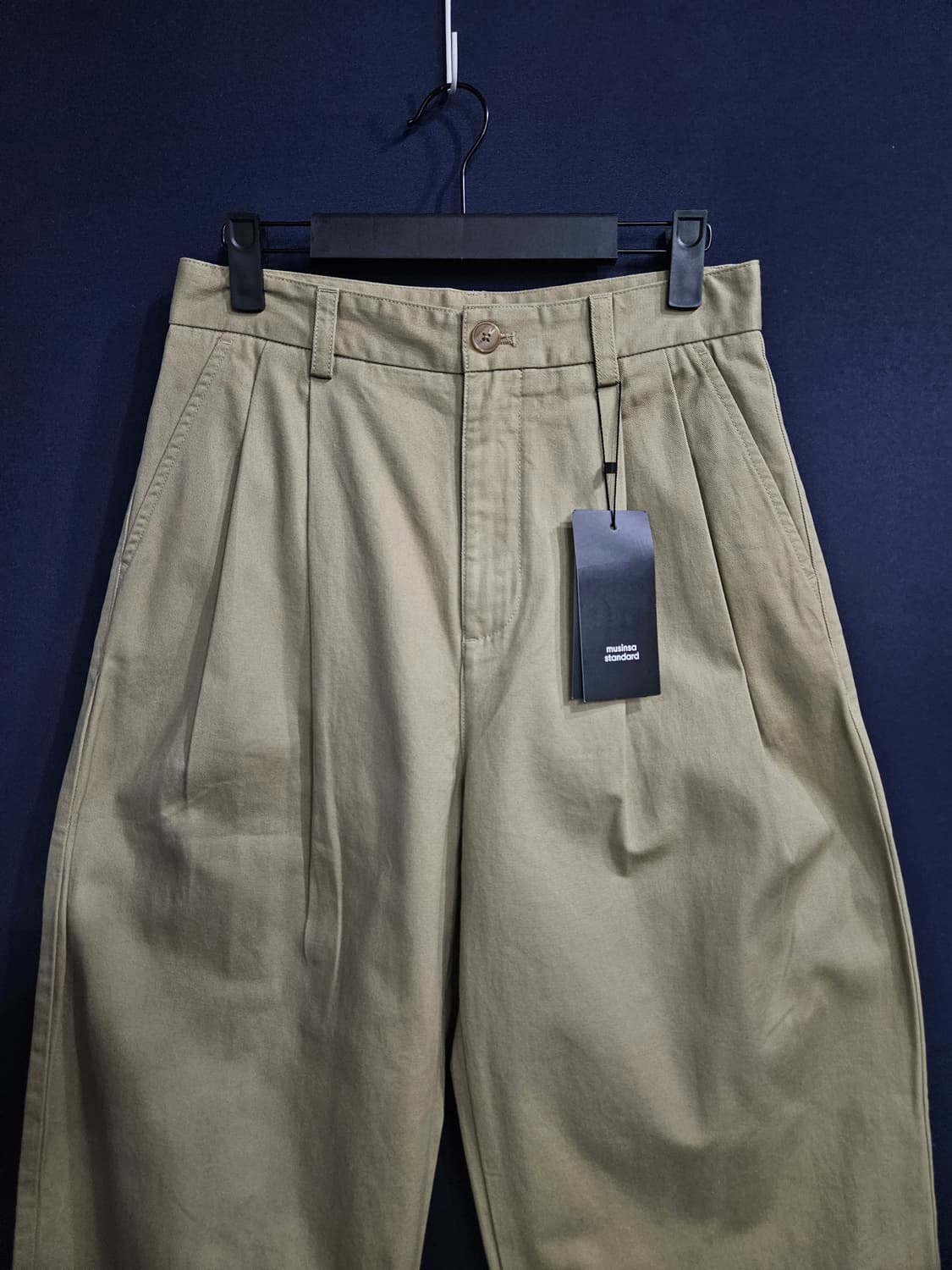 무신사 스탠다드 베이지 남성 허리 27 면팬츠  상품이미지7
