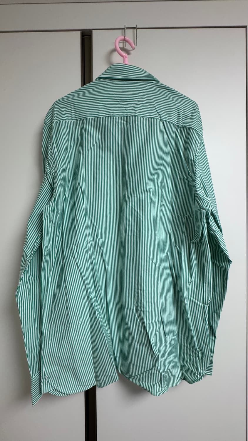[XL] 타미힐피거 슬림핏 그린 스트라이프 셔츠 상품이미지3
