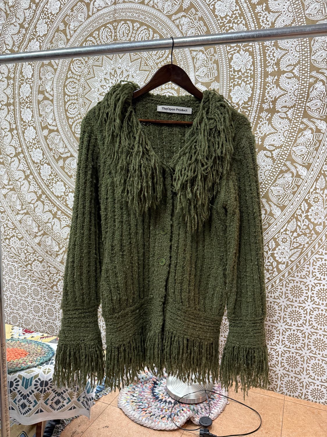 더오픈프로덕트 여성 프린지 디테일 가디건  상품이미지2