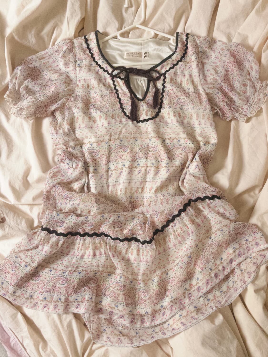 Page boy 플라워패턴 원피스 모리걸 하구미 상품이미지1