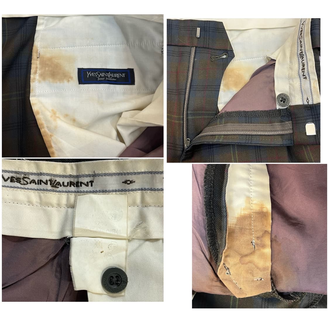 입생로랑 체크 슬랙스 #csz2860  상품이미지3