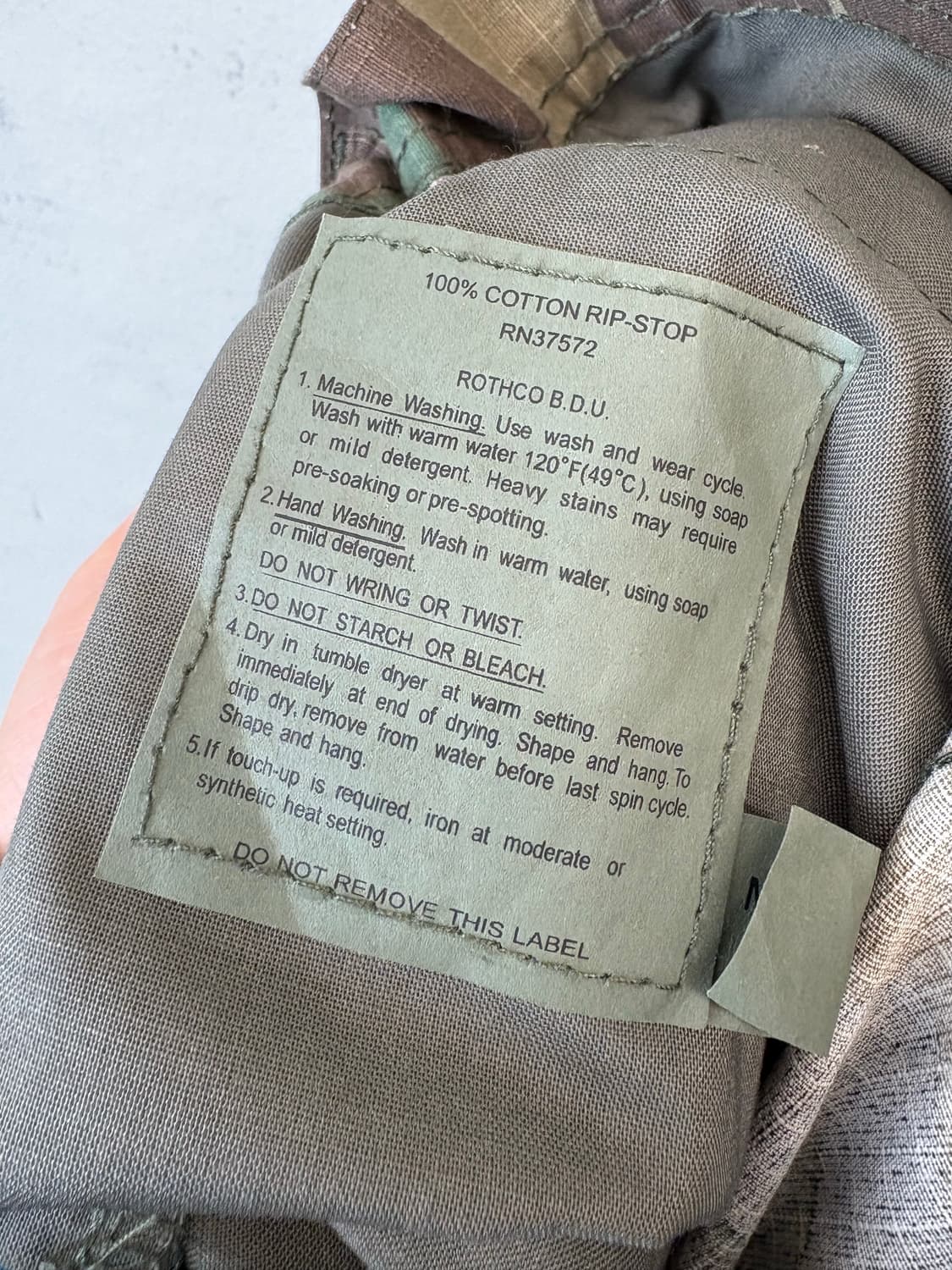 미군 우드랜드 립스탑 BDU 카고팬츠 상품이미지8