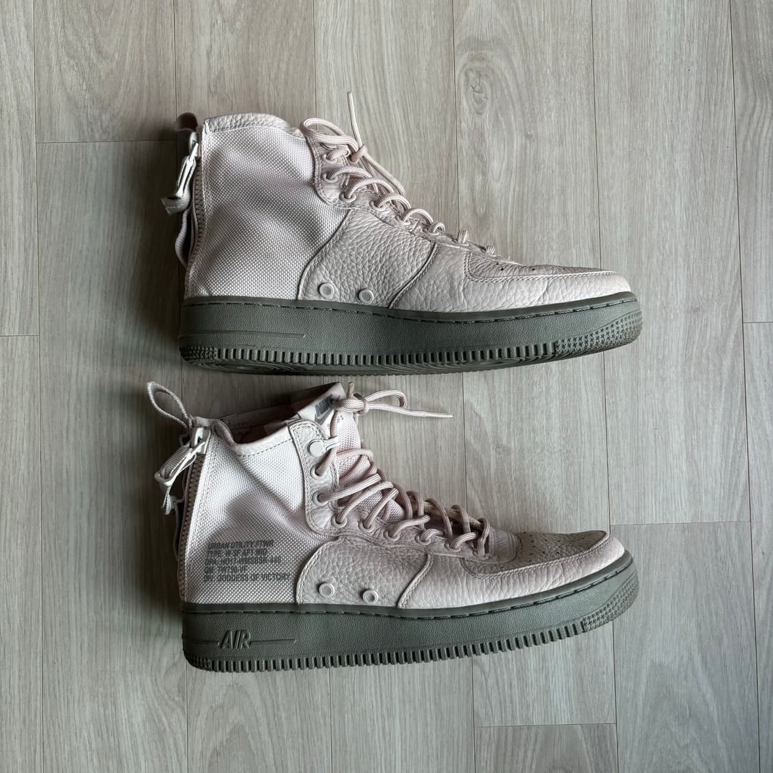 나이키 에어 포스 1 미드 270 핑크 그레이솔 백지퍼 남녀공용 가능 상품이미지3