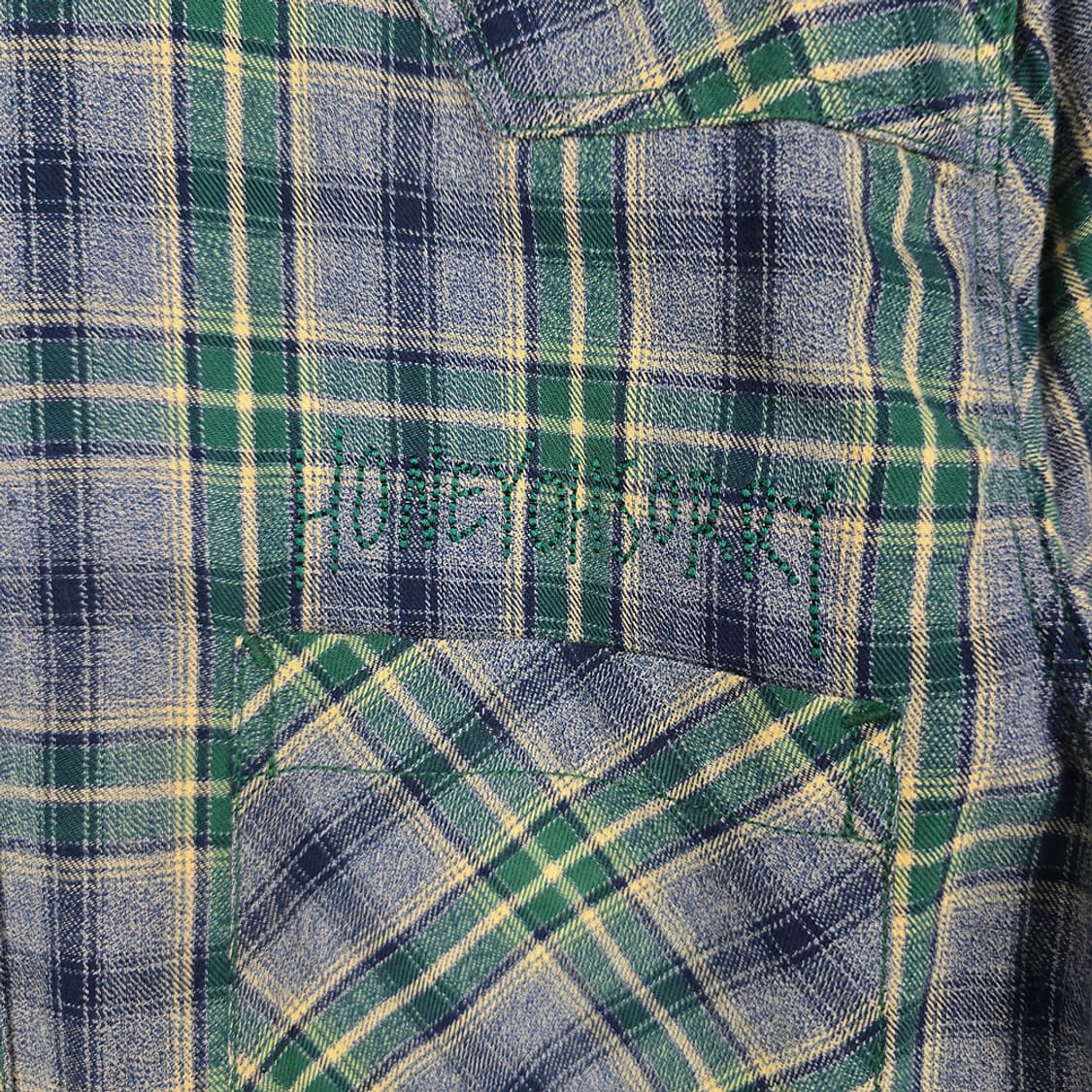 허니오소리 그라데이션 체크셔츠 L 상품이미지4