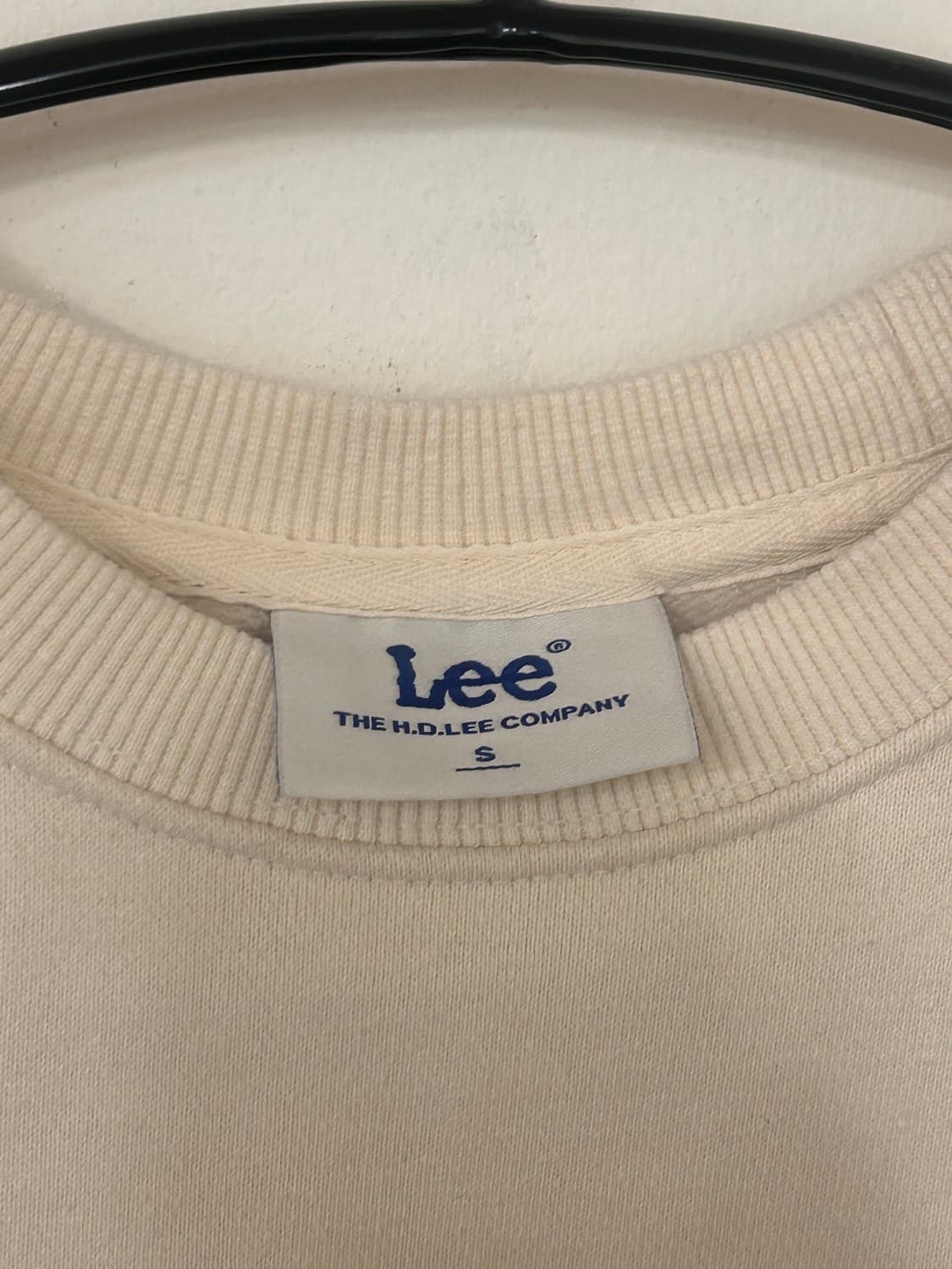 Lee 아이보리 맨투맨 S (실측m) 상품이미지2