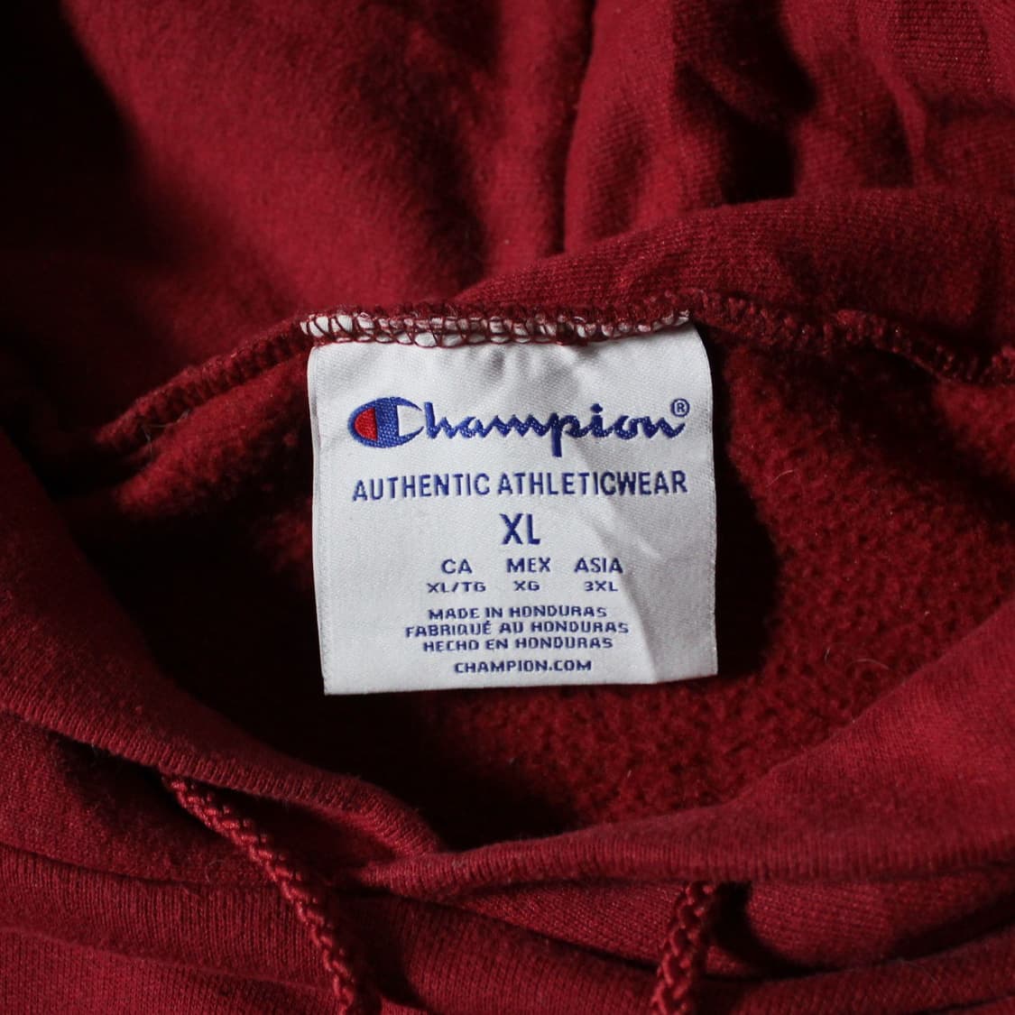 Champion 챔피온 버건디 기모 후드티  상품이미지4