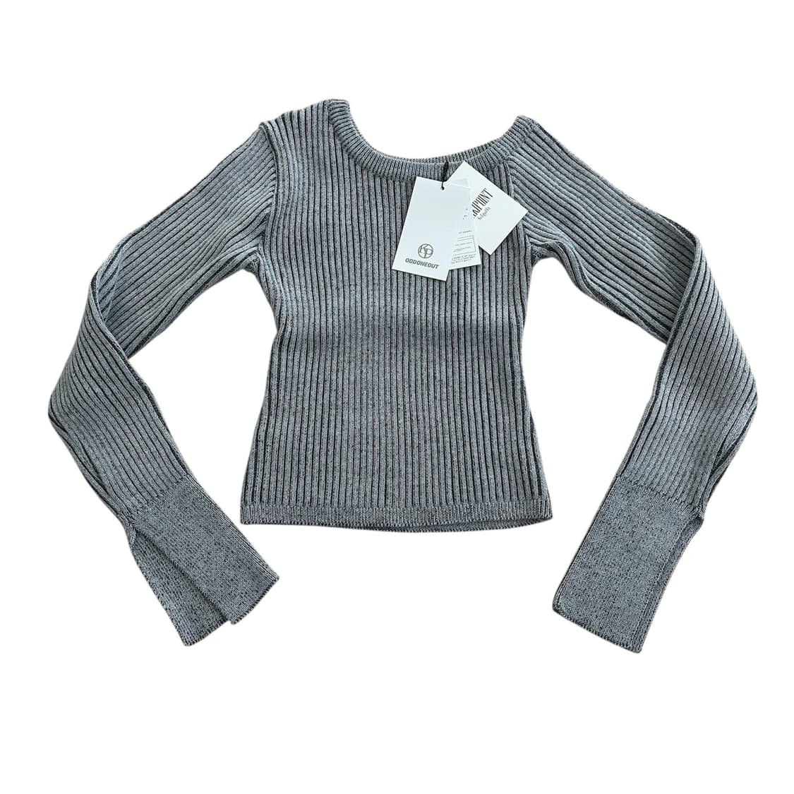 카키포인트 Unbal Combi Knit Top  상품이미지3