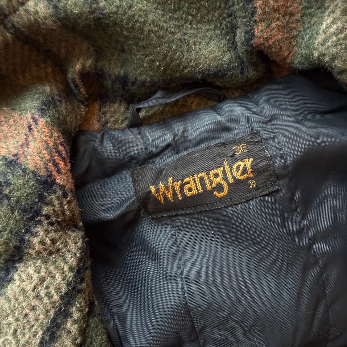 80s 랭글러 체크 봄버 자켓 상품이미지6