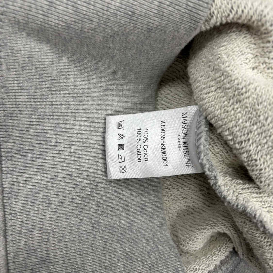 메종키츠네 신형 칠랙스 폭스 그레이 스웨트셔츠 후드티(XL) 상품이미지5