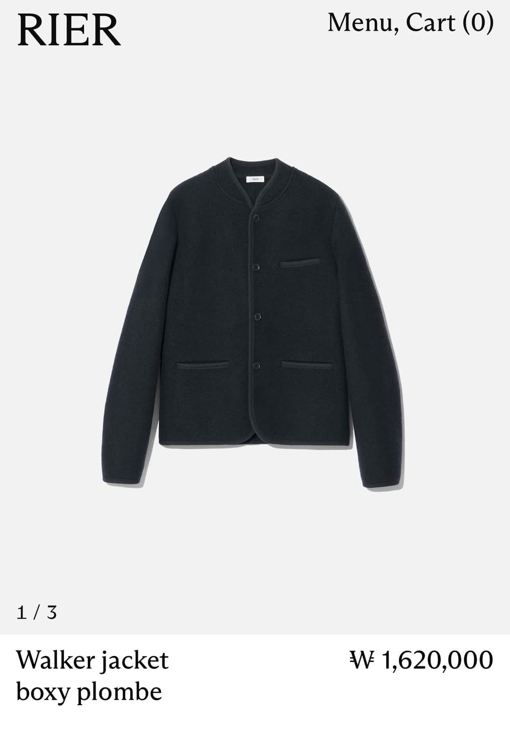 [S]리에르 25fw 워커 울 자켓 상품이미지5