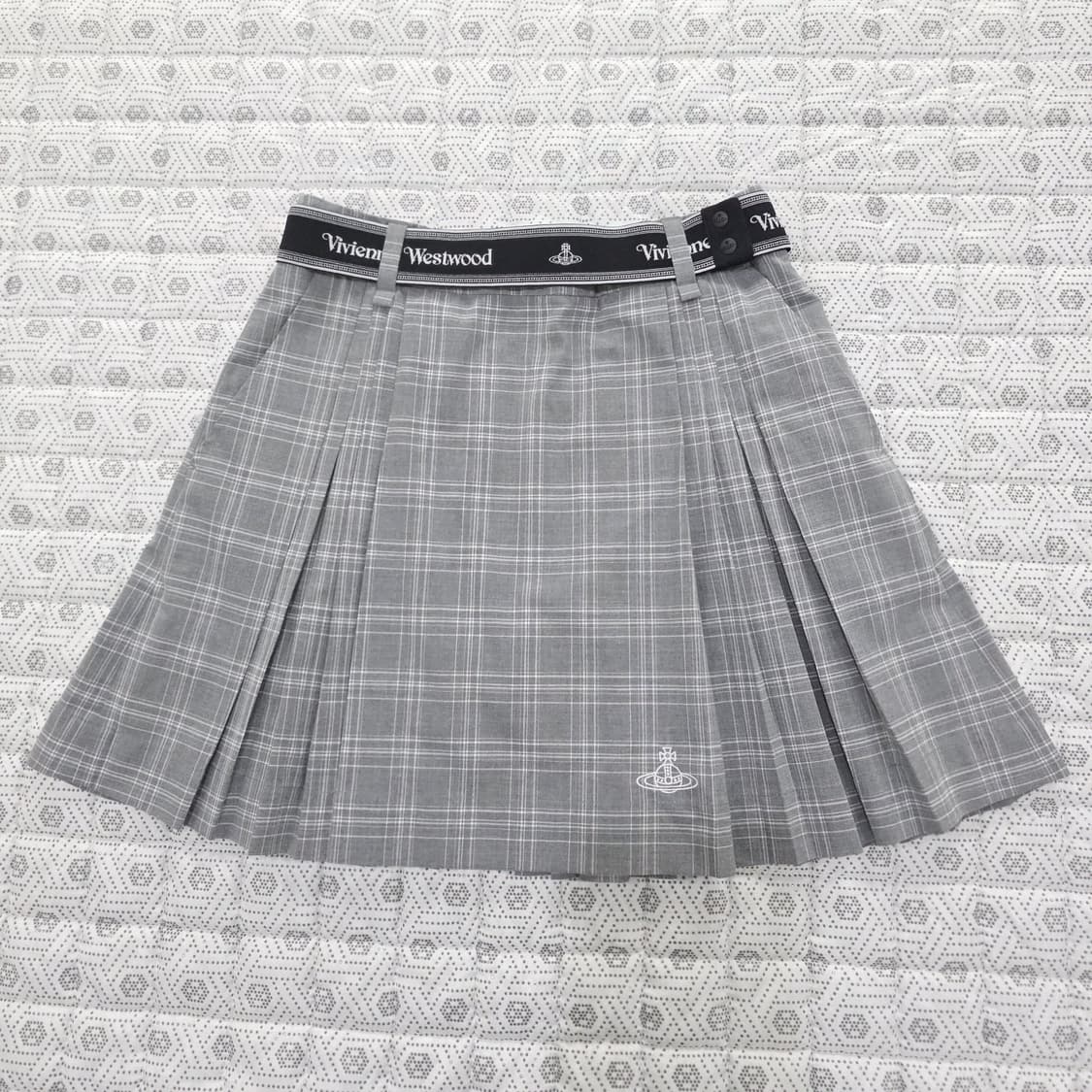 비비안웨스트우드 FW2025 체크 플리츠 스커트 28.5 상품이미지2