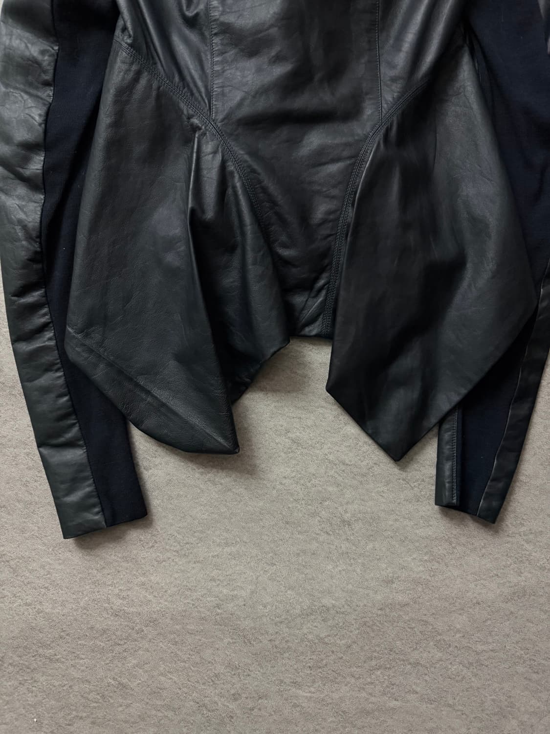 릭오웬스 하이넥 램스킨 레더자켓 상품이미지4