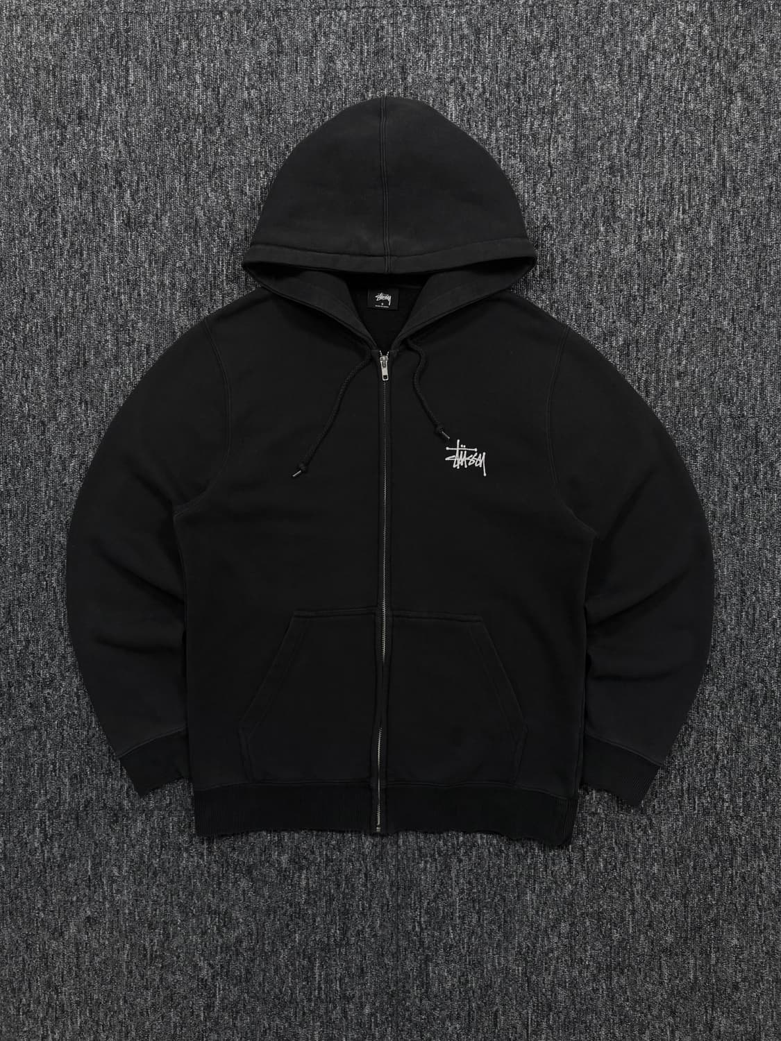 스투시 베이직 빅로고 후드집업 상품이미지4