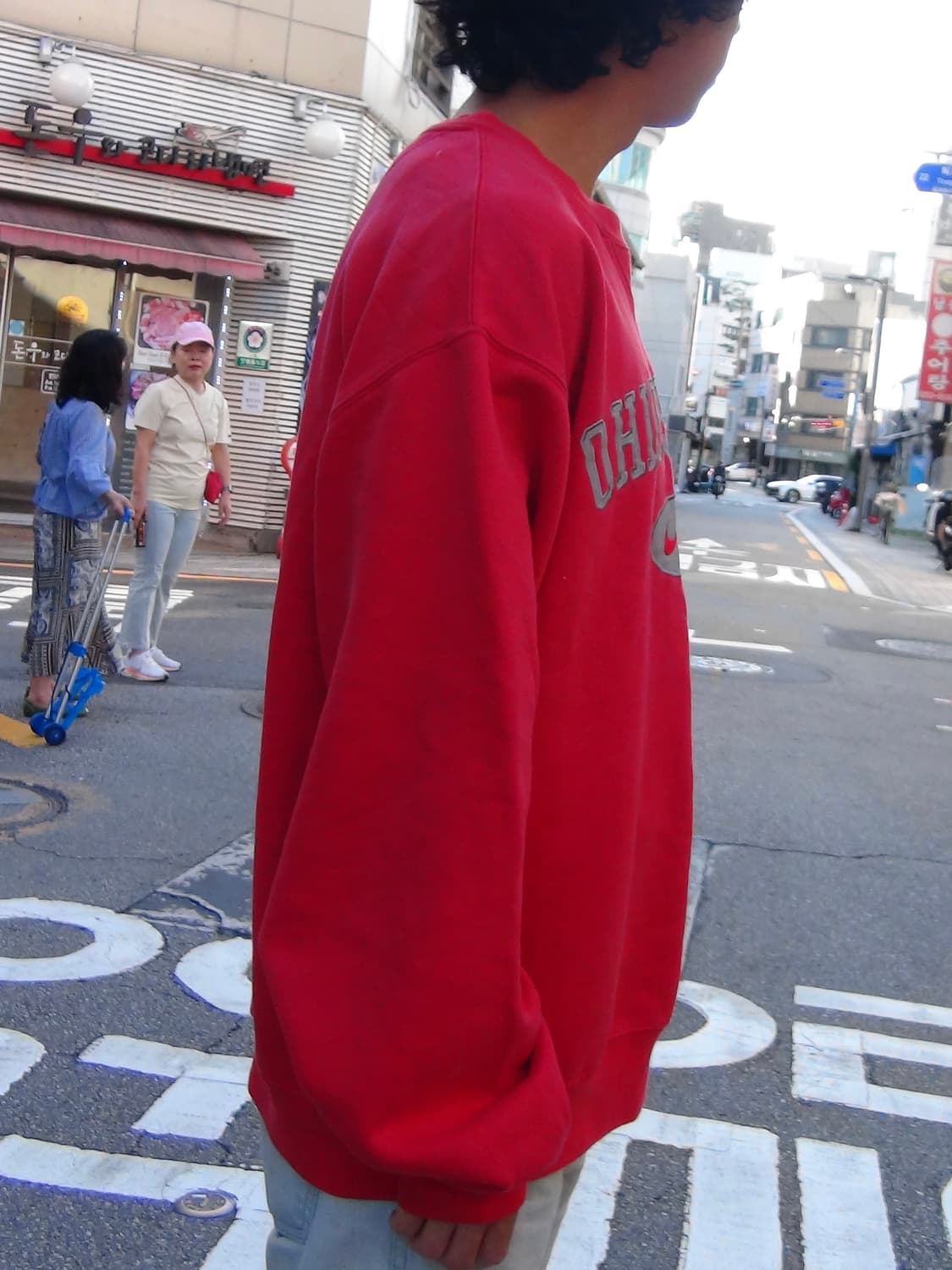 나이키 빅로고 오버핏올드스쿨 맨투맨 L 상품이미지4