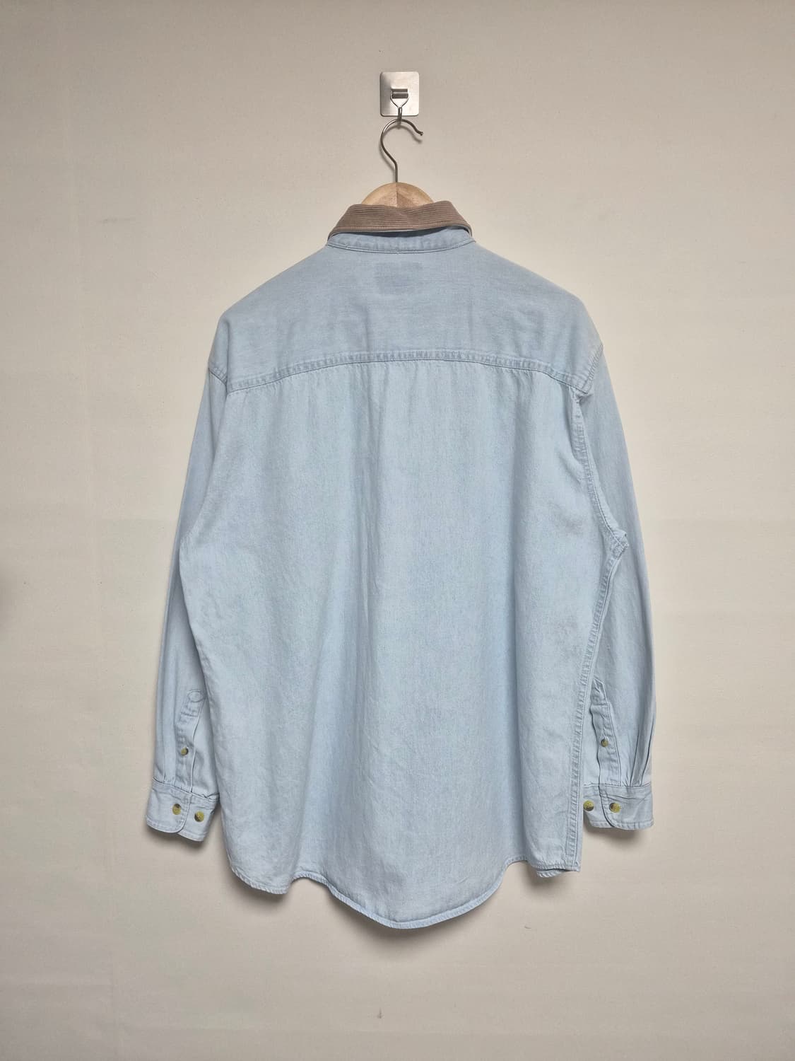 칼하트Carhartt 카라 배색 데님 셔츠 L - S236 상품이미지2