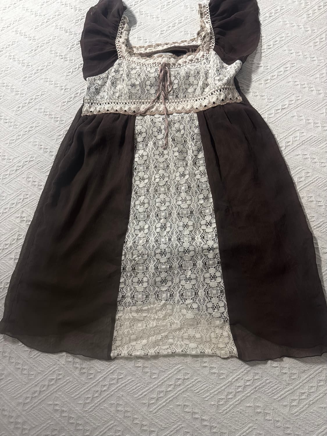 레이스 모티프 버튼 폴라넥 원피스 2pcs SET 상품이미지8