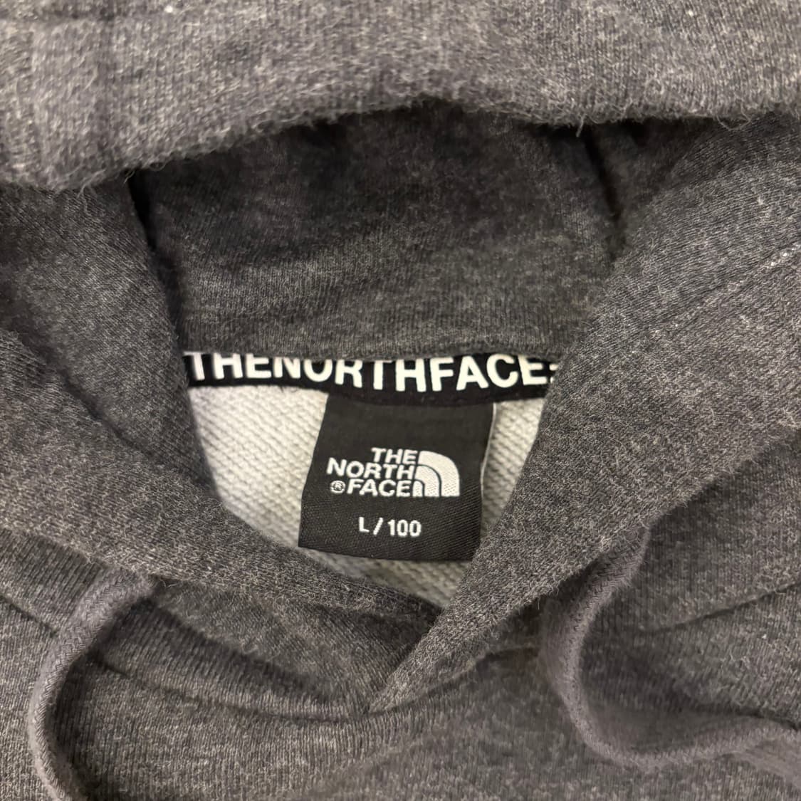 노스페이스 차콜 빅로고 후드티 상품이미지3