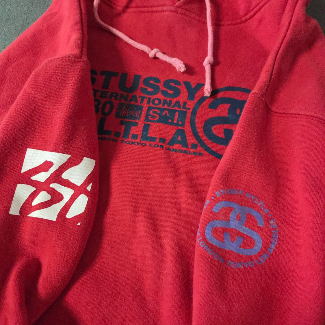 스투시 00s 후드티 L 상품이미지4