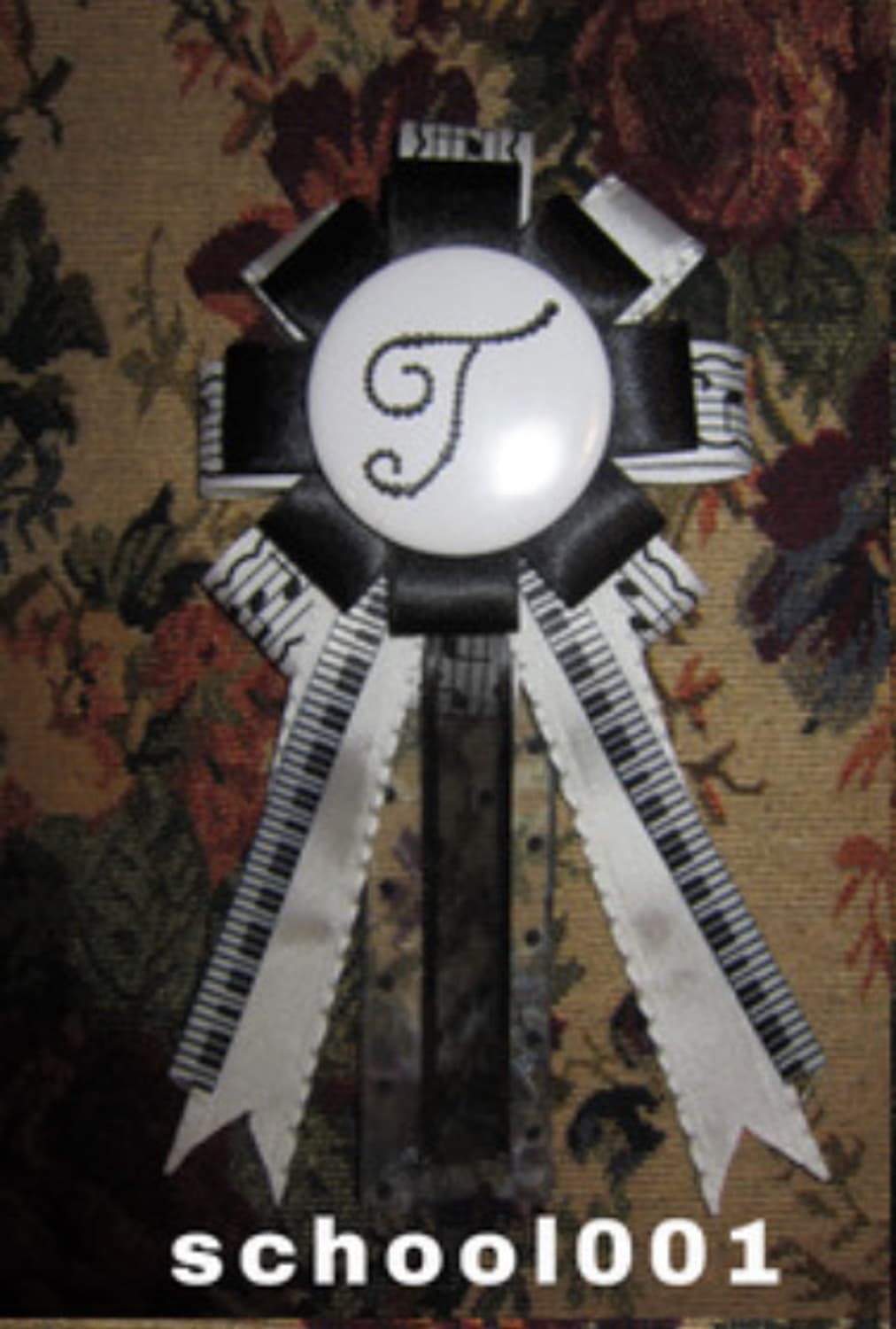 ♪trefoil rosette badge 음표 악보 로제트 뱃지   상품이미지3