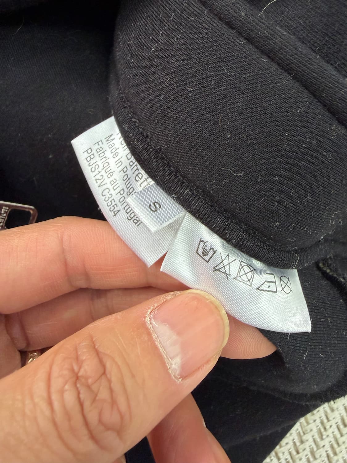 정품) Neil Barrett 닐바렛 블랙 네오플렌 맨투맨 S 상품이미지6