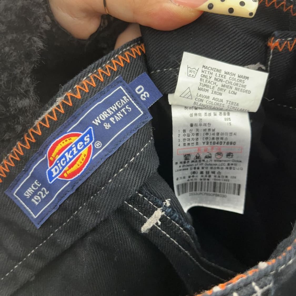 디키즈 빈티지 캔버스 스케치 카펜터 팬츠 30인치 C09639 상품이미지6