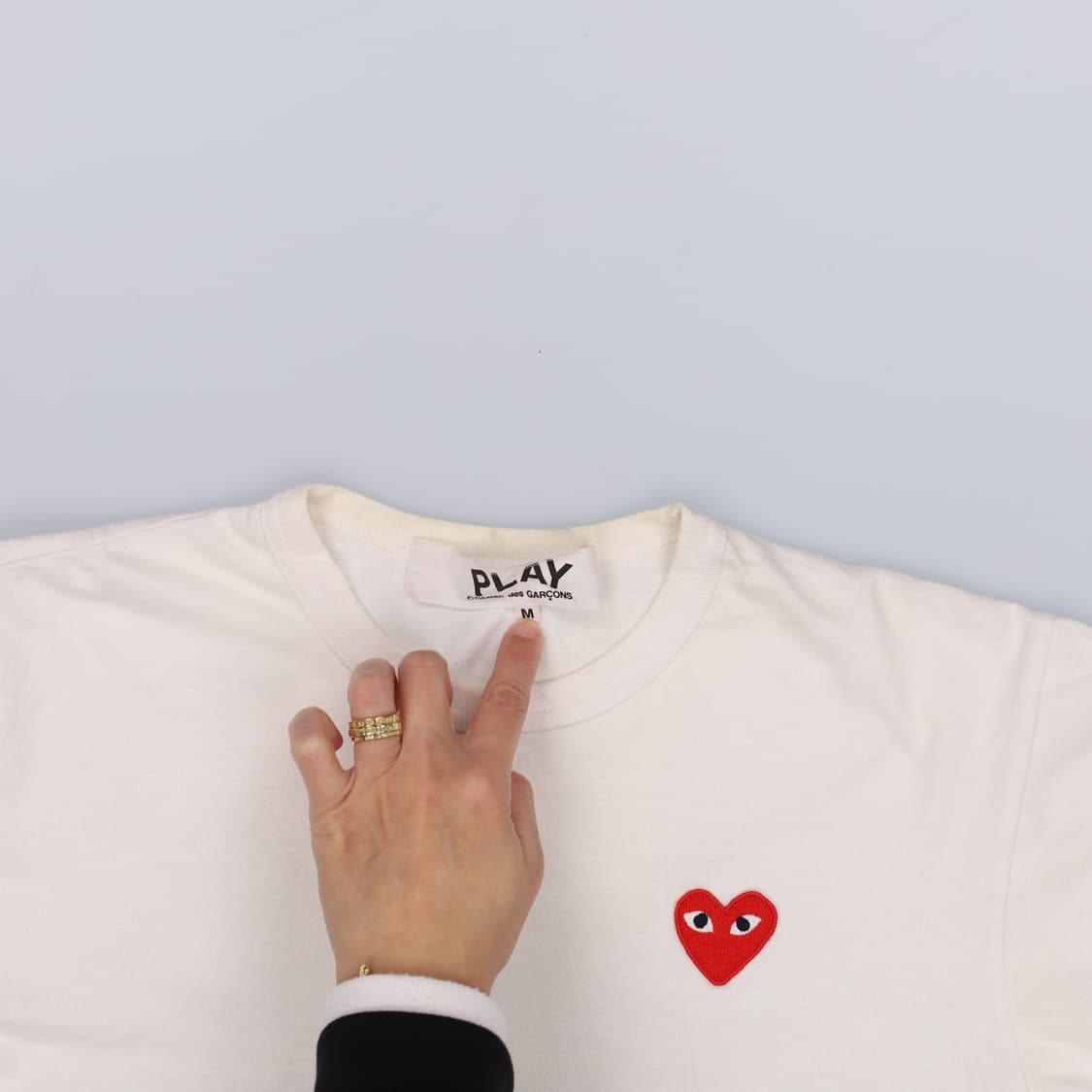 M 꼼데가르송 레드하트 반팔티 0213H2 상품이미지4