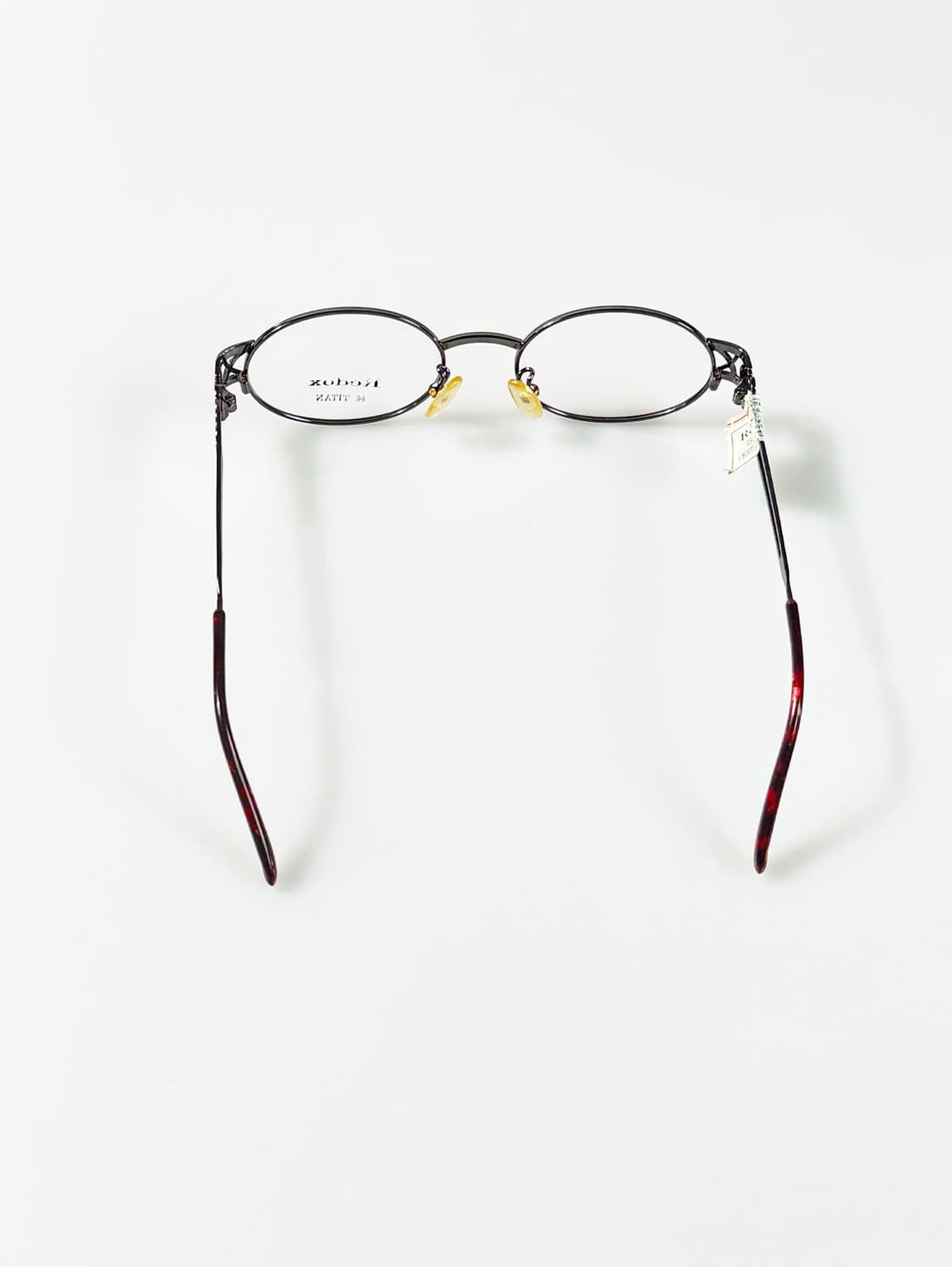 90s REDOX 티타늄 메탈 슬림 오벌 프레임 빈티지 안경 상품이미지6