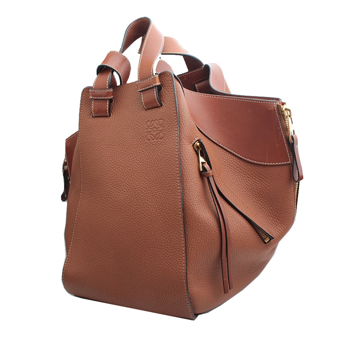 로에베 브라운 해먹 미듐 숄더 겸 토트백 상품이미지1