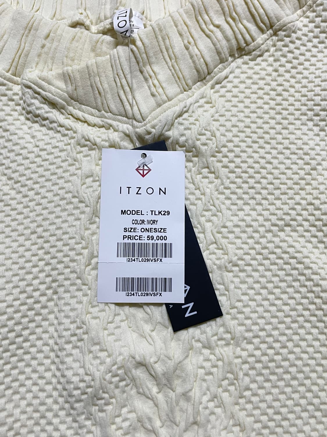 공홈 품절) 잇존 스펀지티 아이보리 새제품 상품이미지7