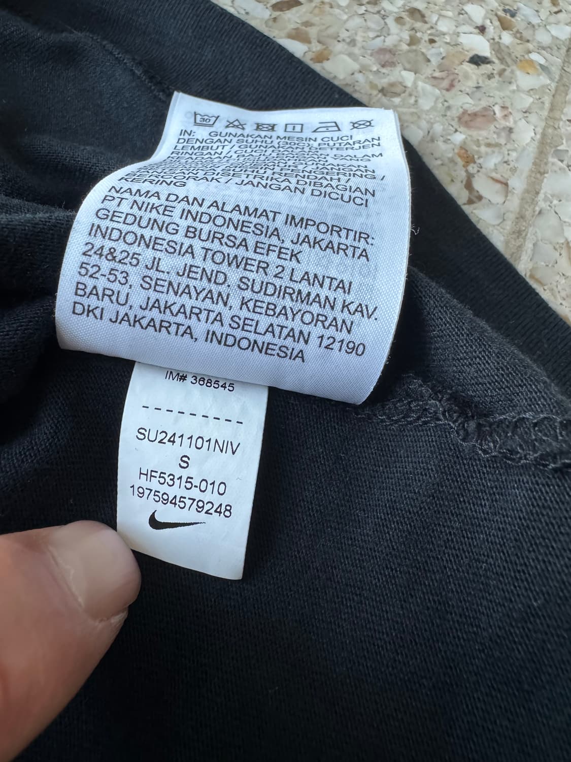 나이키 방콕 레터링 반팔 티셔츠 S 상품이미지5