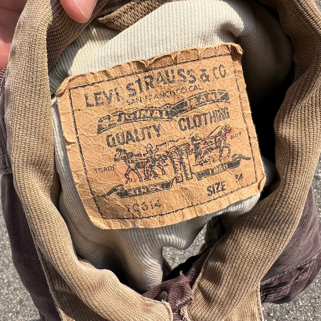 90‘s Levi’s 70614-77 패디드 보로 데님 자켓 상품이미지9