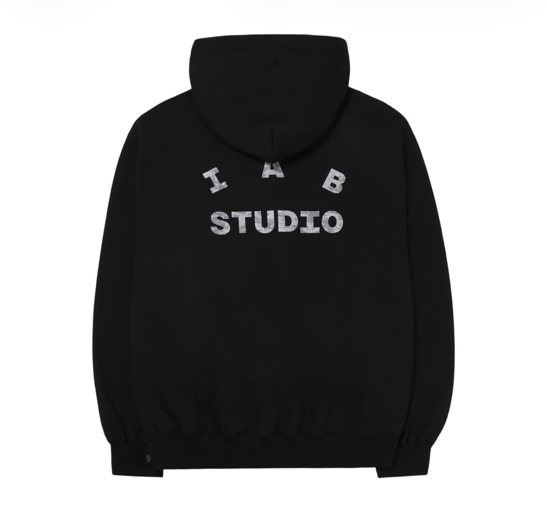 아이앱 스튜디오 아이앱 카모 로고 후드 블랙 상품이미지2