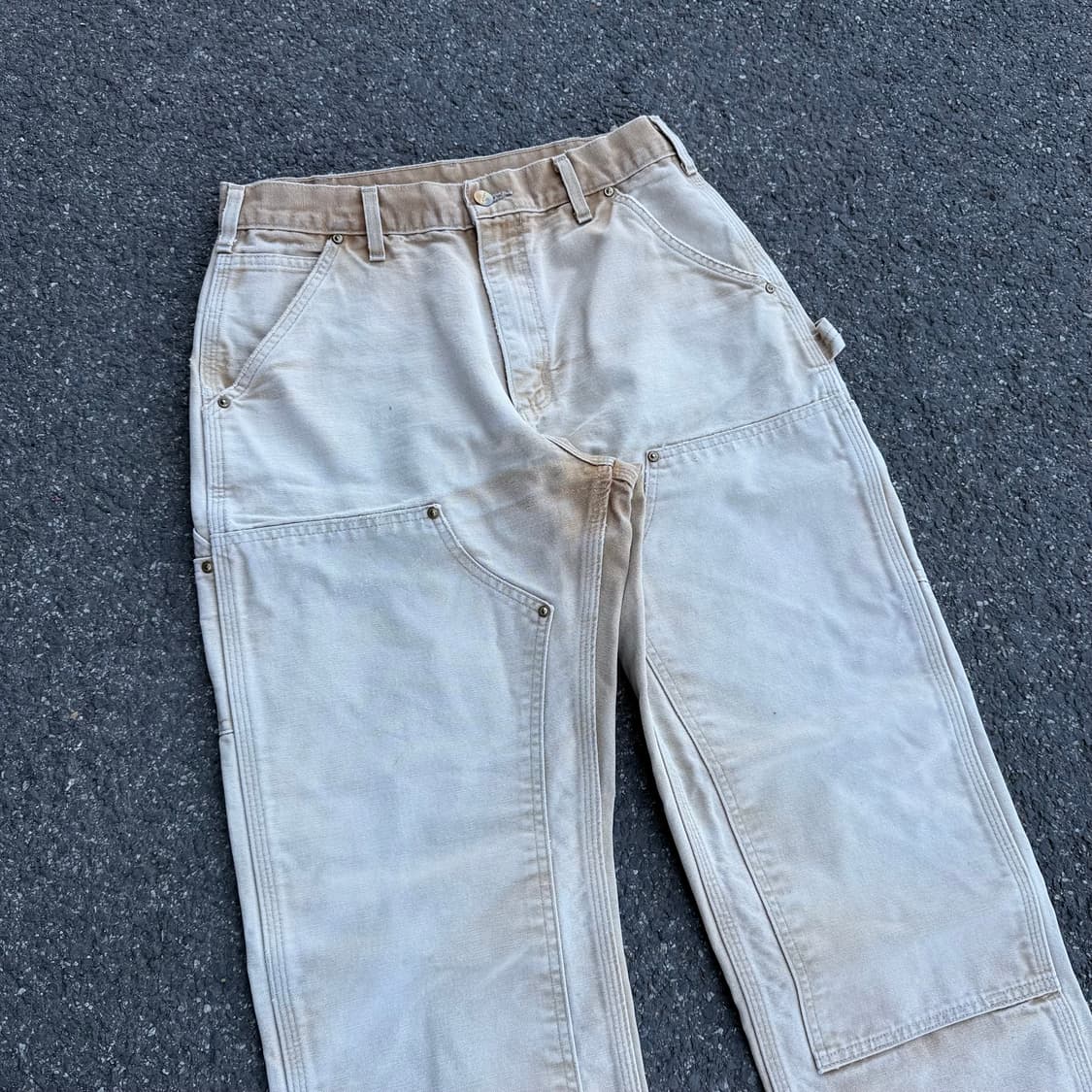 OG 칼하트 B01 BRN 더블니 카펜터팬츠 상품이미지5