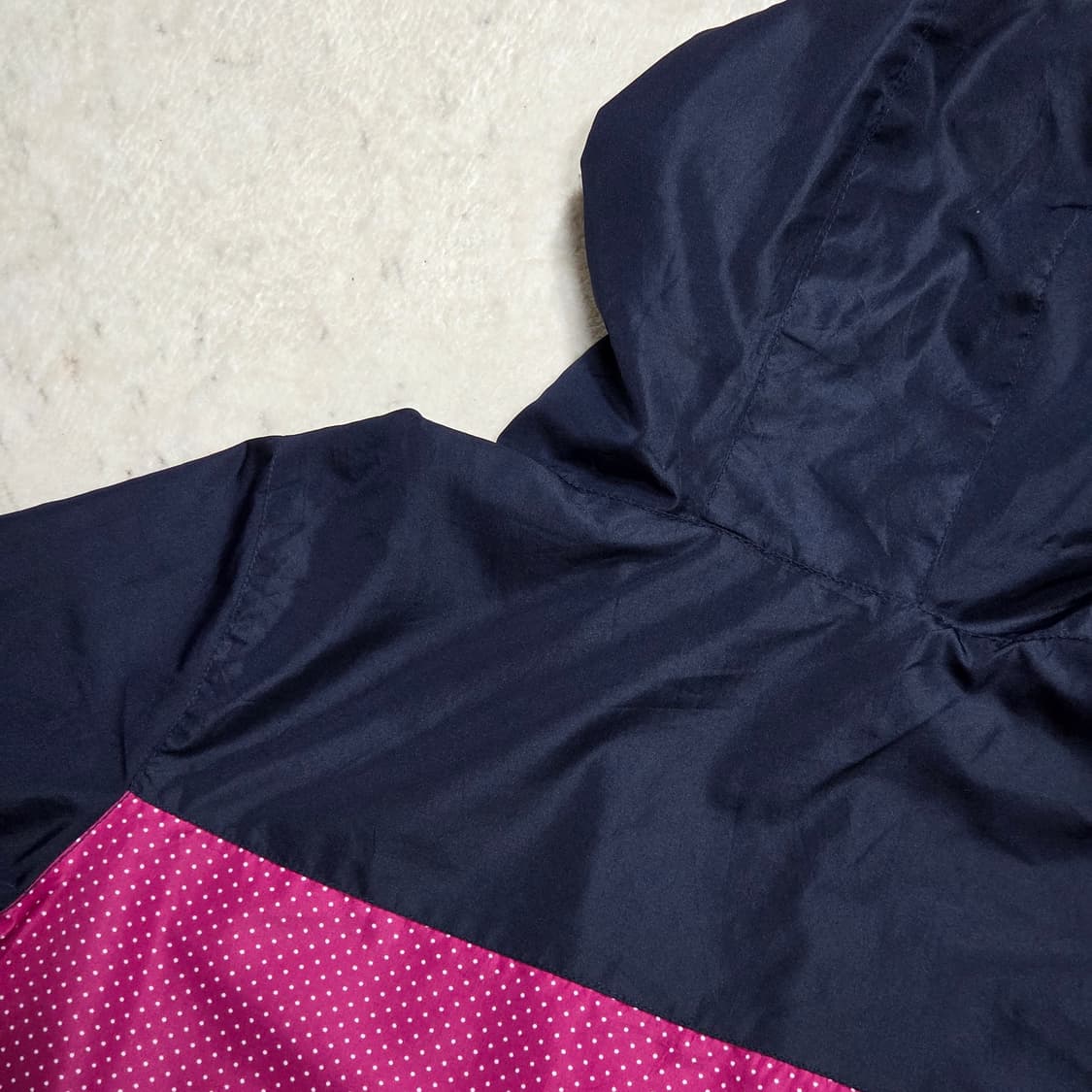 일본 빈티지 핑크 도트 바람막이 상품이미지5