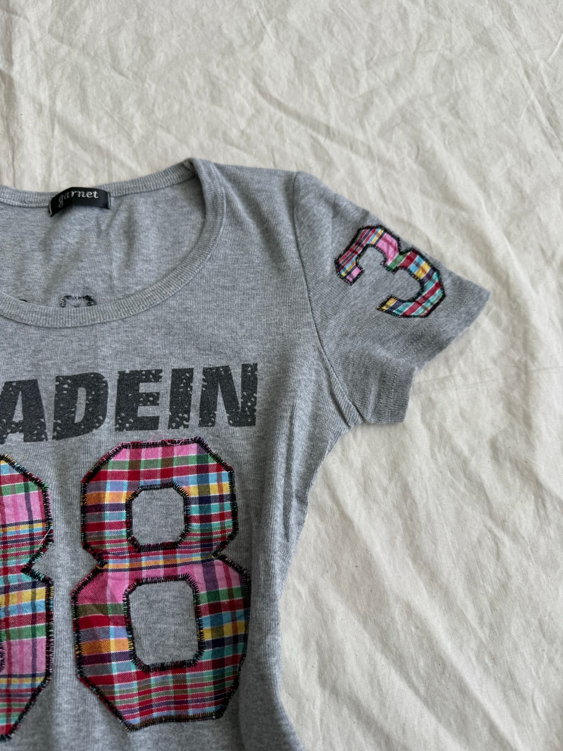 키치 00‘s y2k 딱붙 반팔탑 상품이미지5