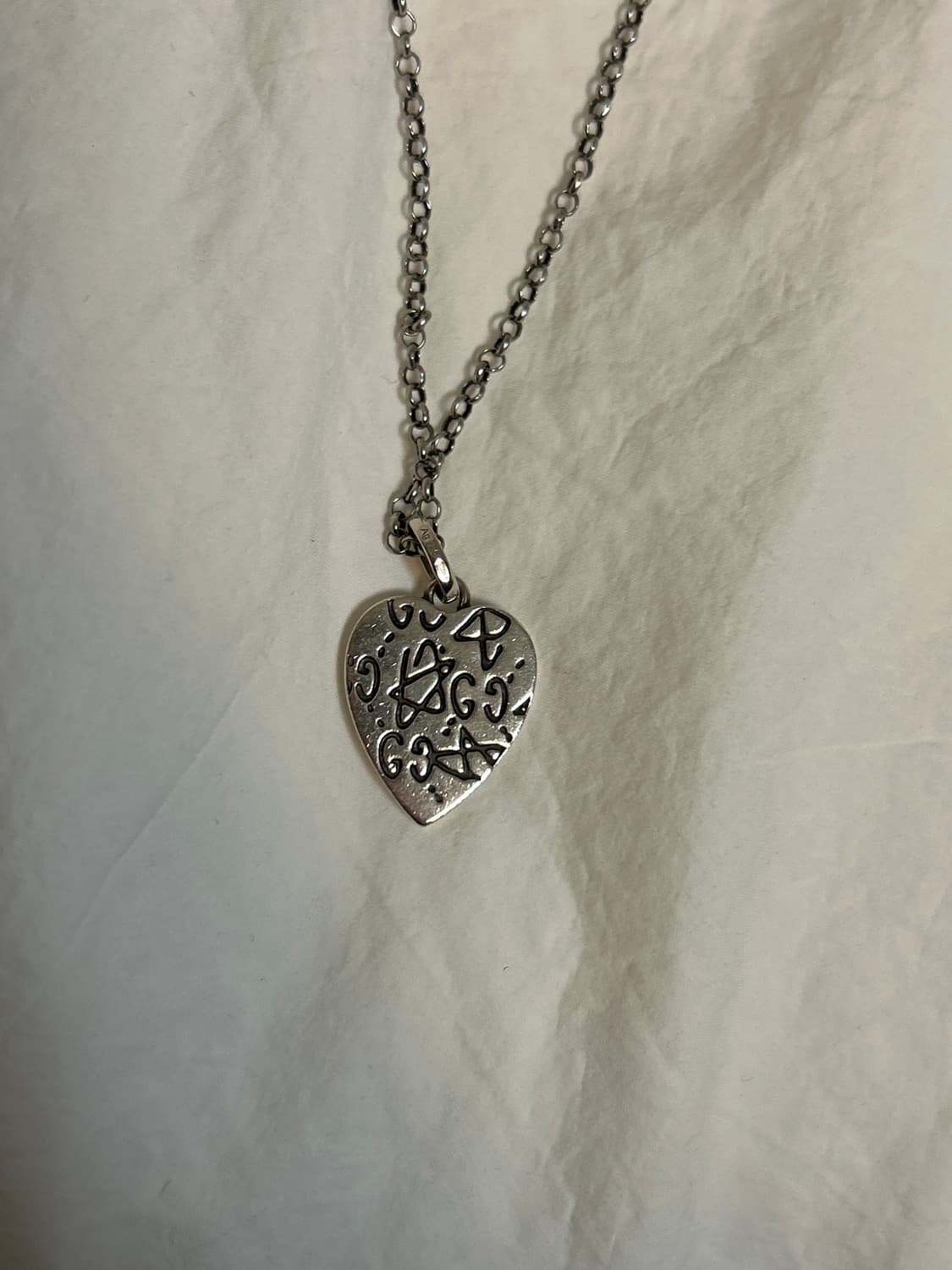 구찌 고스트 실버 목걸이 상품이미지3