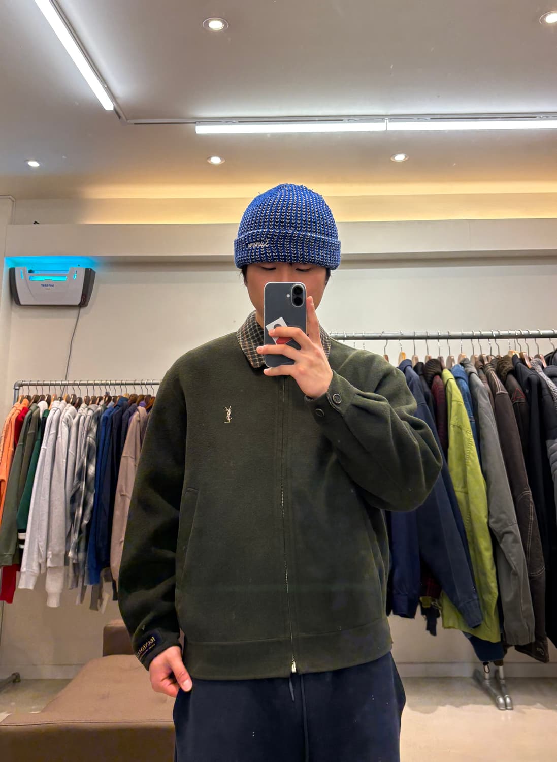 입생로랑 핸드메이드 모직 블루종 상품이미지9