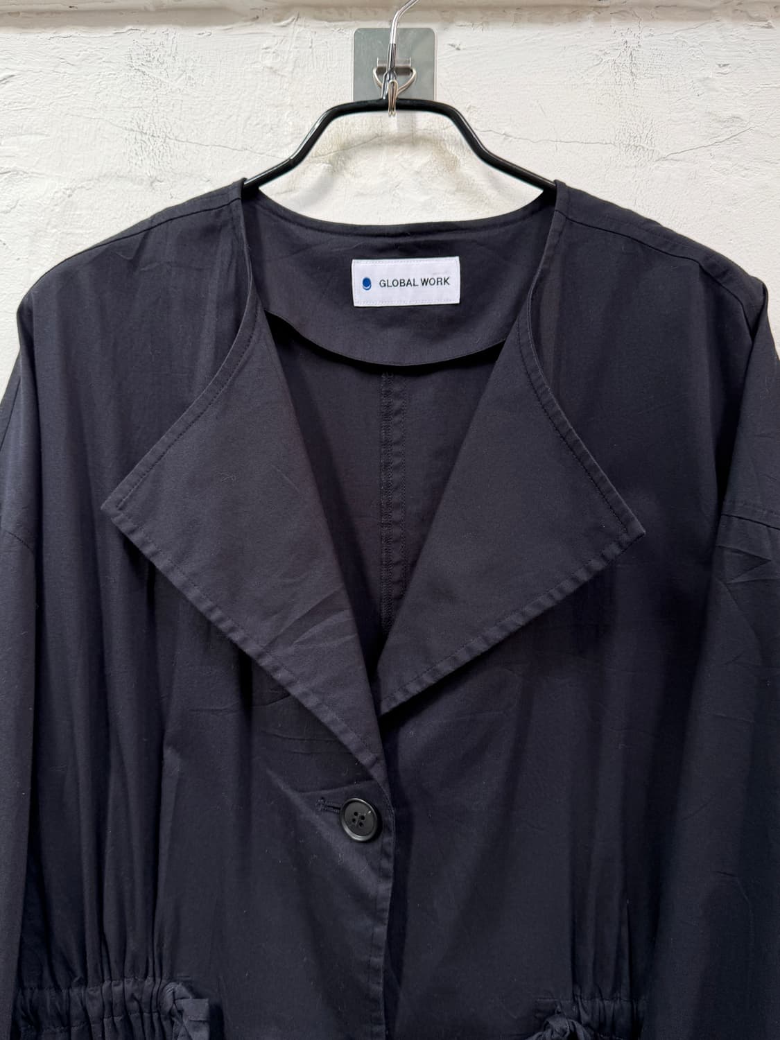 Global Work 블랙 여성 롱 코트 원피스 F 상품이미지2